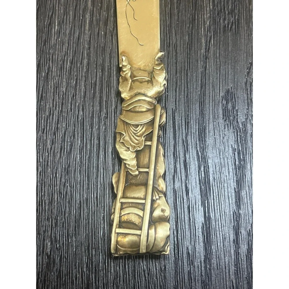 Antique Japanese Meiji Brass Letter Opener 11.25